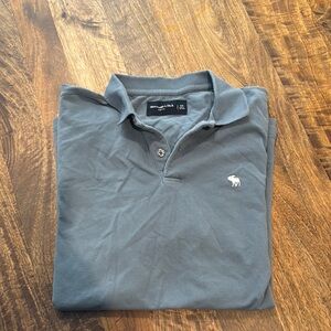 Used men’s Abercrombie & Fitch Charcoal Polo Shirt